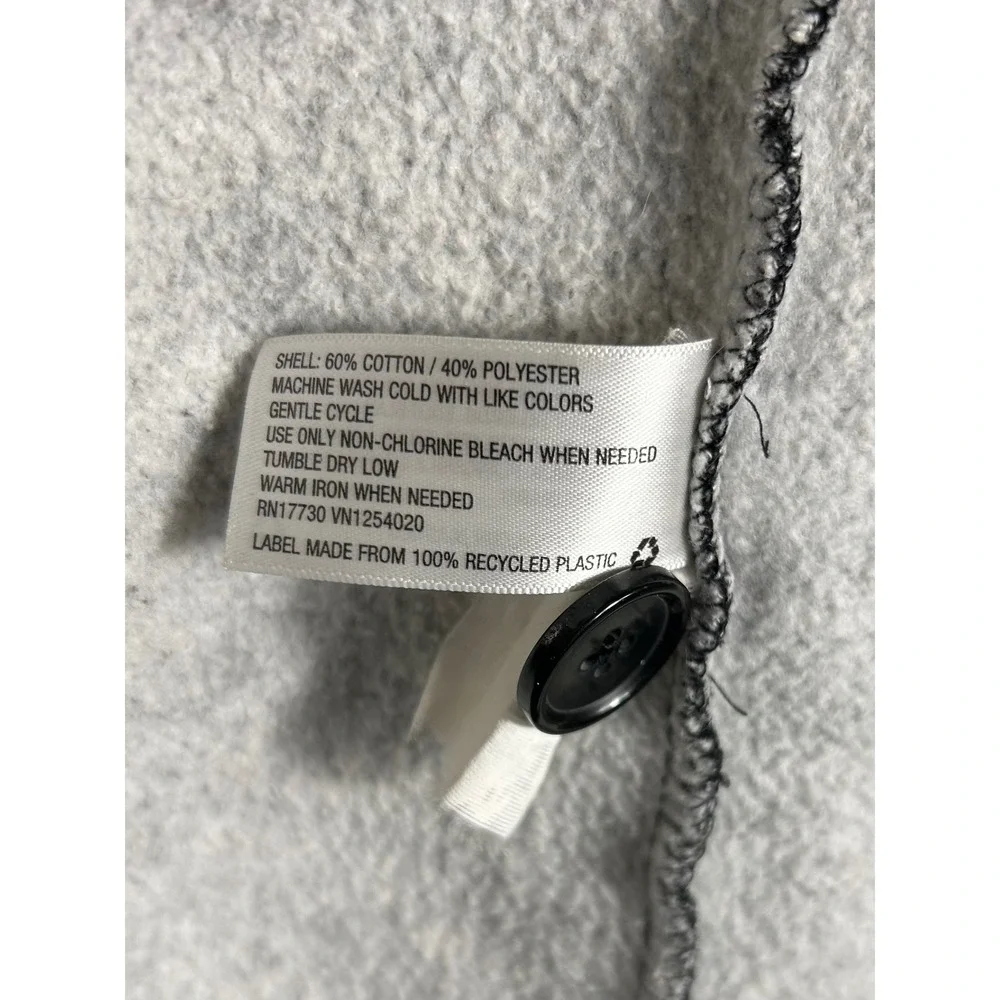 Merona Womens XL Charcoal Gray Heathered Shawl Collar Hooded Wrap Jacket‎ Coat